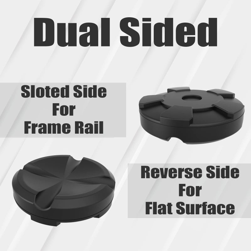 Big RED AT83502T-3AB Torin 10 cm Large Jack Pad Universal Fit Cross Slotted Frame Rail Protector, Black, Pack of 1 - Image 2